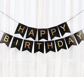 Mashoor Party Maker Happy Birthday Banner Bunting Flag Banner