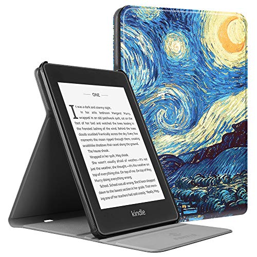 Fintie Flip Case for All-New Kindle Paperwhite (10th Generation, 2018 Release) - Multiple Angle Slim Lightweight Stand Cover with Auto Sleep/Wake for Amazon Kindle Paperwhite E-Reader, S-Night