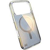 Speck Presidio LUX for iPhone 17 Pro Case, MagSafe-Compatible, Slim Protective Case, Hyper Mirror Glitter/Silver Metallic