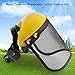Logging Helmet Full Face Safety Adjustable Mesh Visor for Chainsaw Gardening Logging Brushcutter Forestry,Lawn Mower Accessories