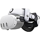 BOBOVR S3 Pro Battery Strap Accessories,Head air conditioning and 10000mah hot-swappable battery pack,Compatible with Meta Qu