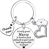 Nurse Gifts Nurses Keychain Appreciation Nurses Keyring Thank You Presents A Truly Great Nurse Is Hard To Find Keychain