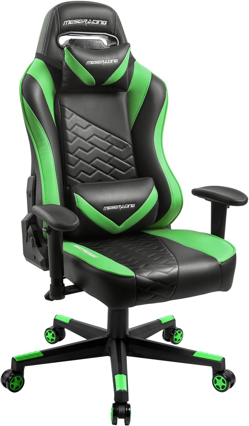 Amazon.co.jp： MESERACING ゲーミングチェア ゲーム用チェア 175度リクライニング 耐荷重136KG ハイバック 2D