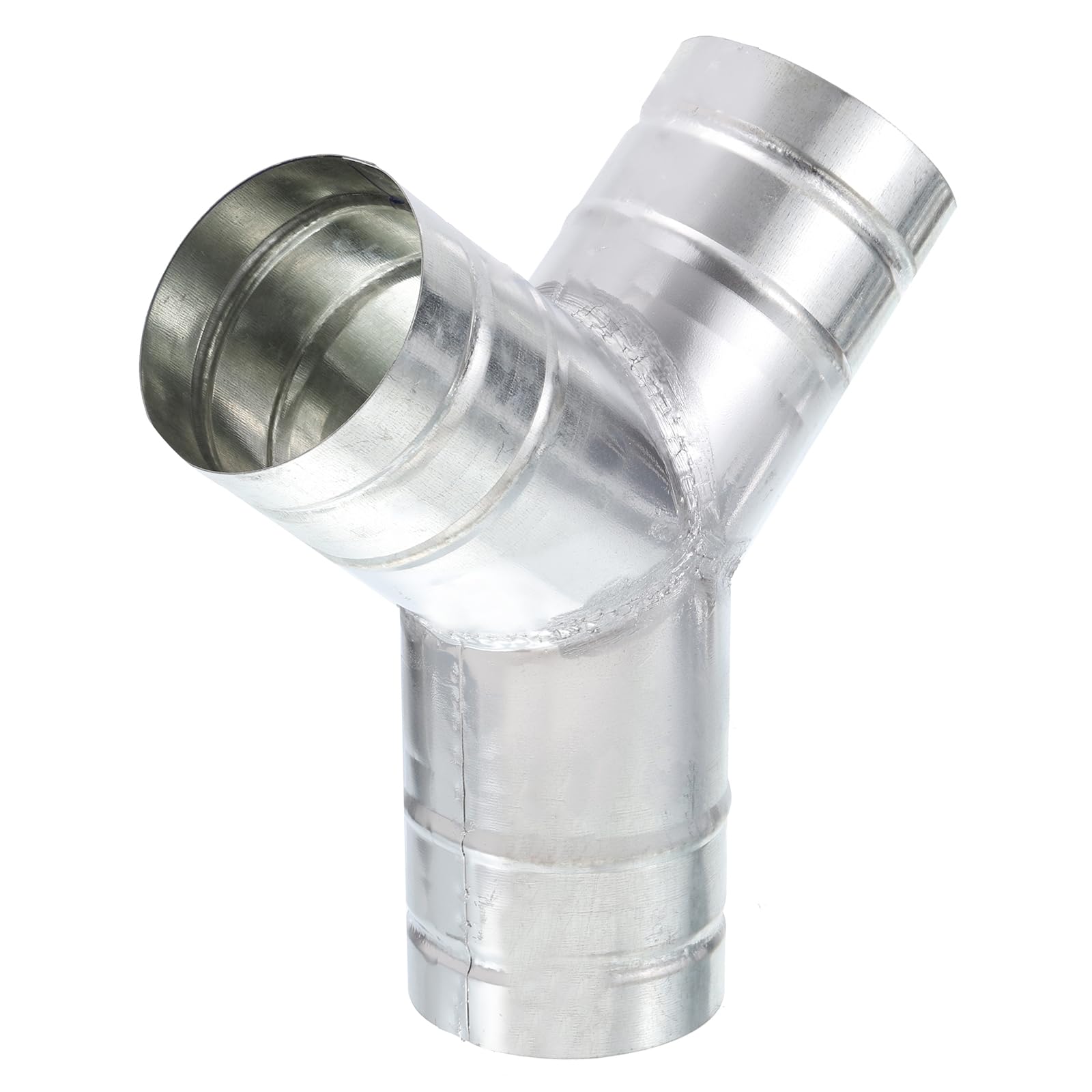 PATIKIL 3 Inch 3 Way Duct Splitter, Y Connector Air Vent Duct Hose Exhaust Pipe Adapter for Dryer Exhaust Fan Vent Systems HVAC