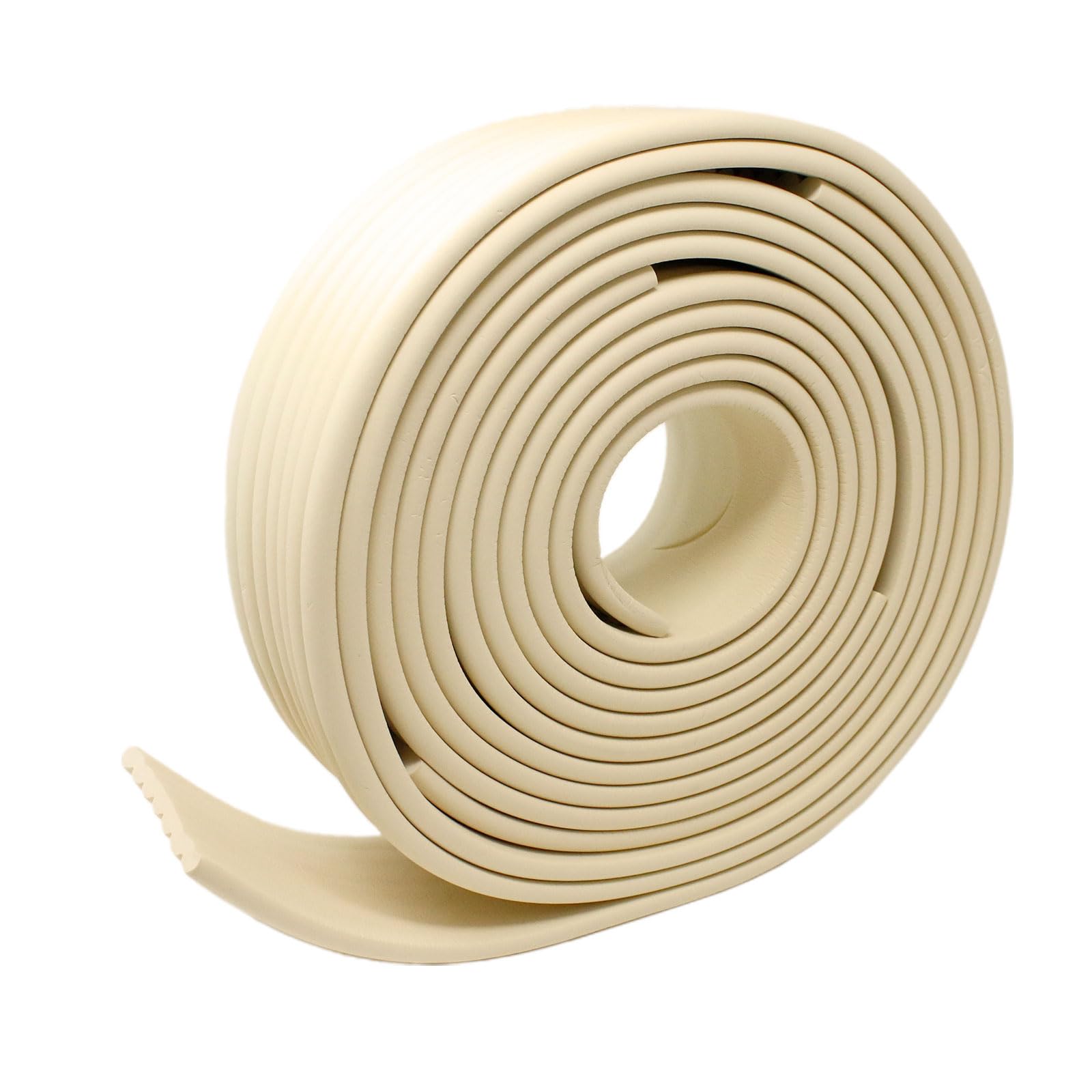 MILASIC コーナークッション ワイドサイズ アイボリー 幅広 7.6cm 大きい ふち 赤ちゃん 怪我 対策 テープ コーナーガード ベビーガード 机 角 セーフティーグッズ L字 安全 出産準備 プレゼント おしゃれ ごっつん防止 角ガード テーブル 椅子 こたつ デスク テレビボード商品画像