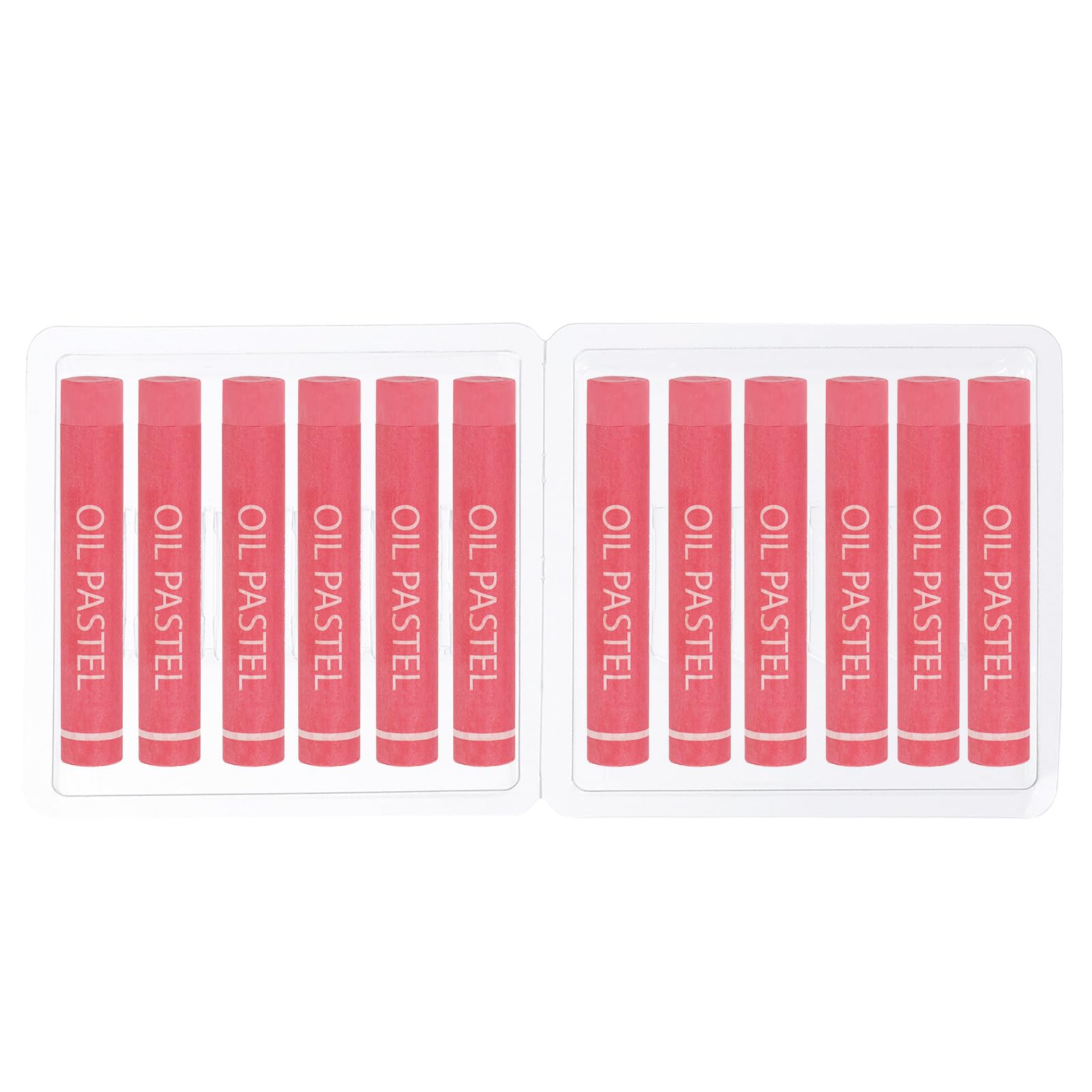 PATIKIL Red Plum Oil Pastels, 12Pcs Soft Oil Crayons Creamy Pastels Stick Art Supplies for Art Painting Drawing Blending Graffiti for Artists Beginners