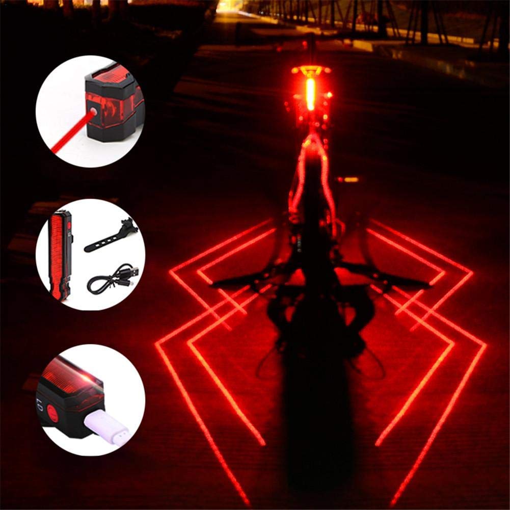 Plextone 3 Modes Spider Rear LED Taillight (2PCS) Night Run Backpack Camping Ideal for Any Road Bike Decoration. (Spider Ⅱ)