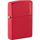 Zippo Classic Red Matte with Zippo Logo Pocket Lighter