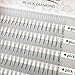 LASHVIEW Natural Long eyelash clusters lash clusters Rapid Cluster Lashes Pro Granting 0.07mm C Curl 3D Volume Eyelash extensions mix knot free lashes cluster Pre-fanned Volume Eyelash c curl