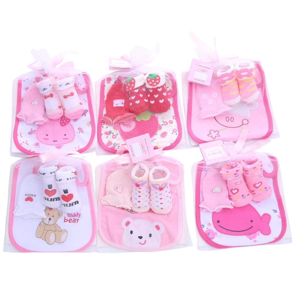 Cadeau Accessoire Bebe Naissance Nouveau Nes Garcon Fille Unisexe 0 12 Mois Couleur Aleatoire Fille Gants Bebe Anti Griffure Chaussettes Manyo Kit De 3 Bavoir Bebe Bebe Fille 0 24m Chaussettes
