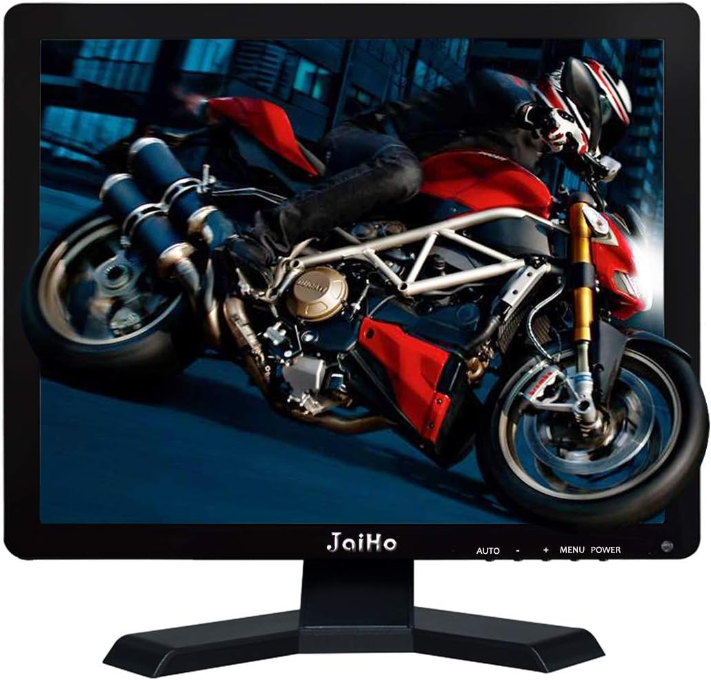 JaiHo 19 Inch 1280x1024 TFT LCD HDMI HD Monitor Color Screen Home Security Monitor with BNC/VGA/AV/HDMI/USB Earphone Output, Built-in Speaker