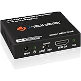 J-Tech Digital 18Gbps Digital/Analog Audio HDMI Embedder Inserter Support 4K@60Hz 4:4:4 HDR CEC HDCP2.2/1.4 with TOSLINK Opti