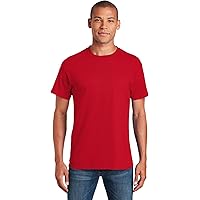 Jerzees Men's Tri-Blend 2 Pack T-Shirt, Fiery Red Heather, Small