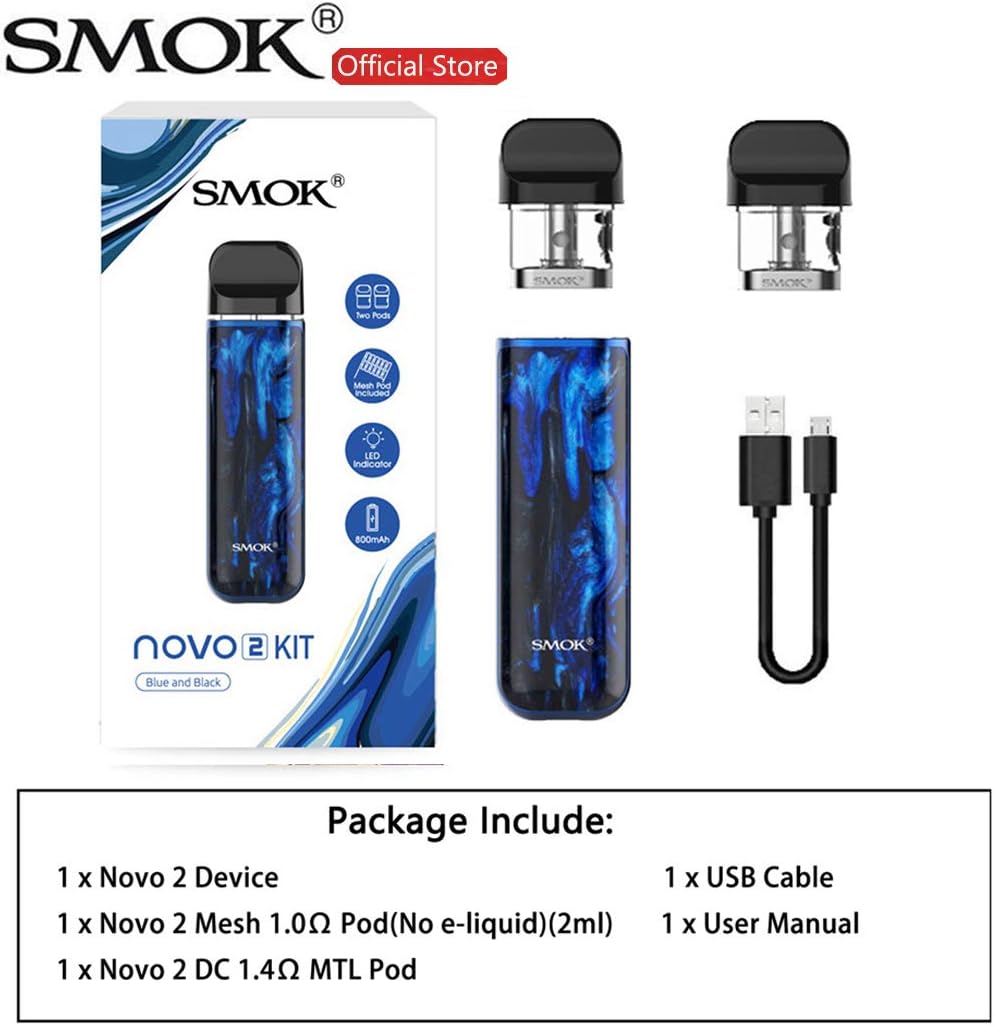 Authentic novo 2 Upgraded Real kit Portable Size (Blue Black Resin)