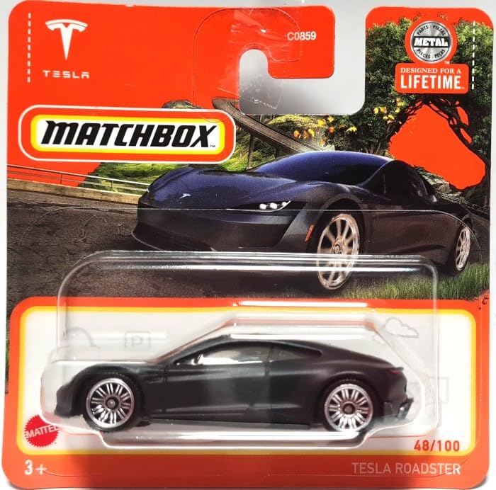 Kauf und Spar Matchbox 2024 Tesla Roadster [Metalflake Black] Black 48/100