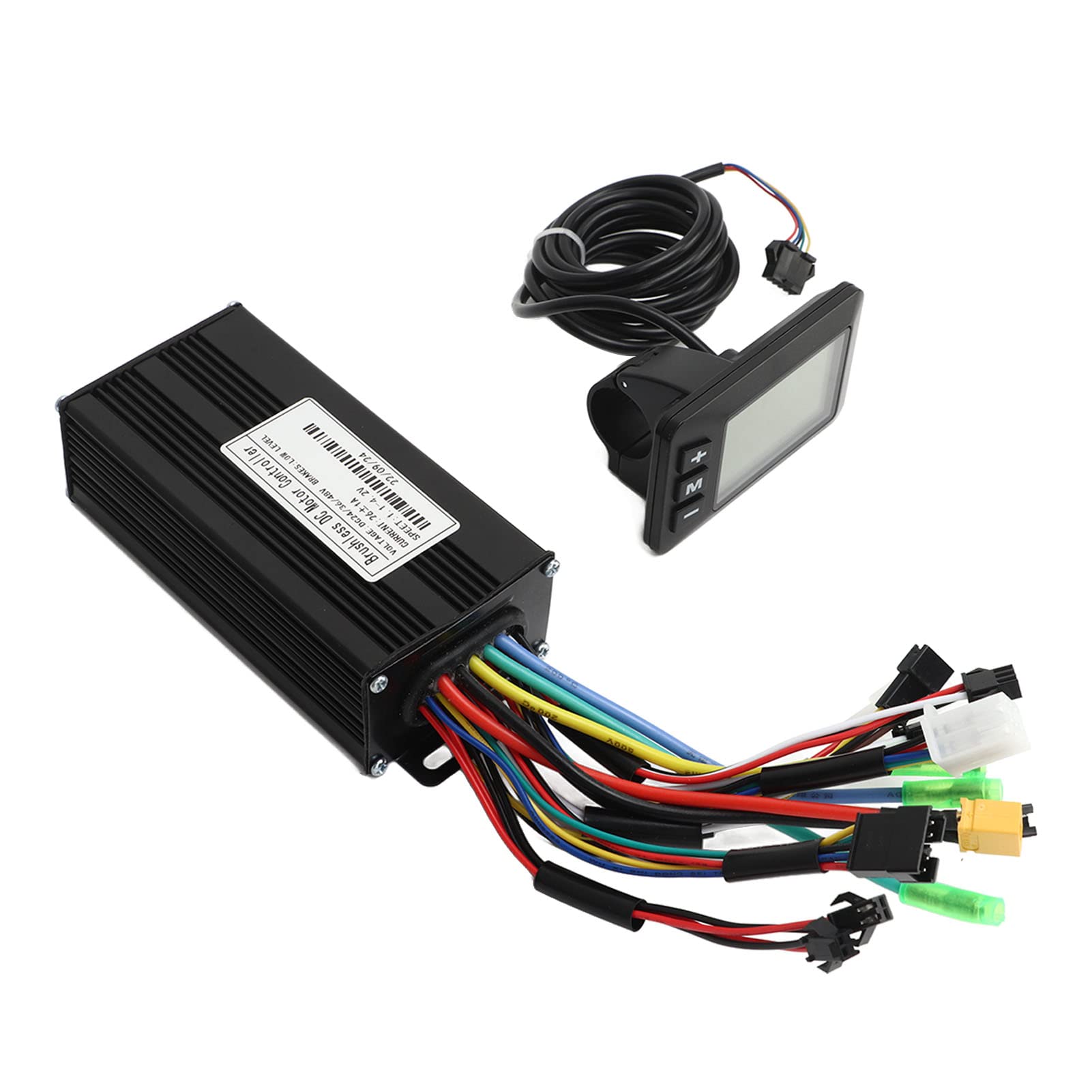 KENANLAN Electric Bike Conversion Kit, Electric Bike Brushless Motor Controller Kit 24V 36V 48V 500W‑750W 26A 3 Mode Controller GD01 LCD Display Kit for Electric Bike Scooter