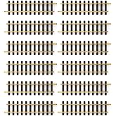 LGB Straight Track #10000 - 12pc Box
