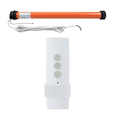 3T-MOTORS Funk Rollladenmotor mit Fernbedienung, Rolladenmotor, Rollladenantrieb, Funksteuerung, 20 Nm 40 kg Zugkraft SW60, 3