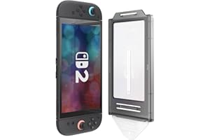 elago Tempered Glass Screen Protector for Nintendo Switch 2, Scratch Resistant, Anti-Fingerprint, Shatterproof Film, Easy Installation