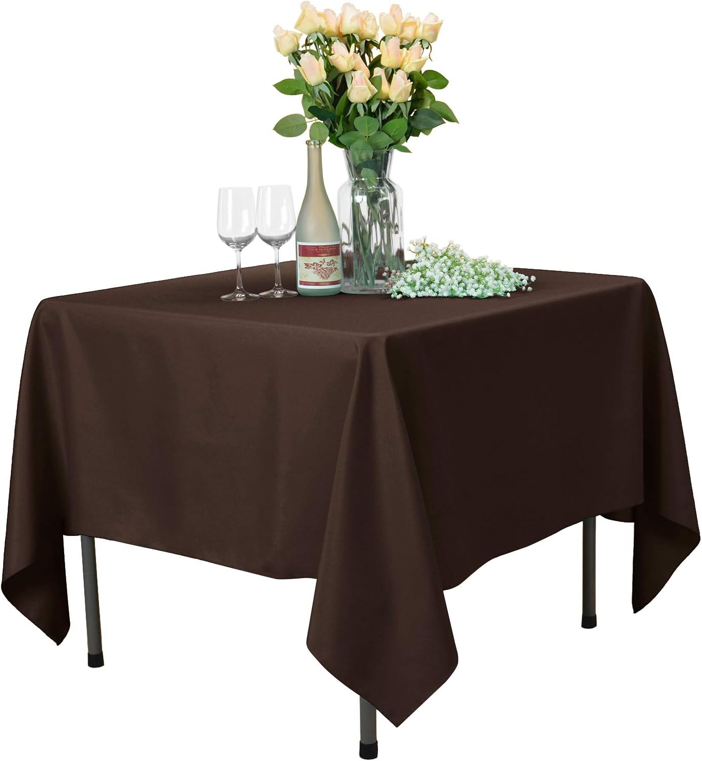 Best brown square table cloth