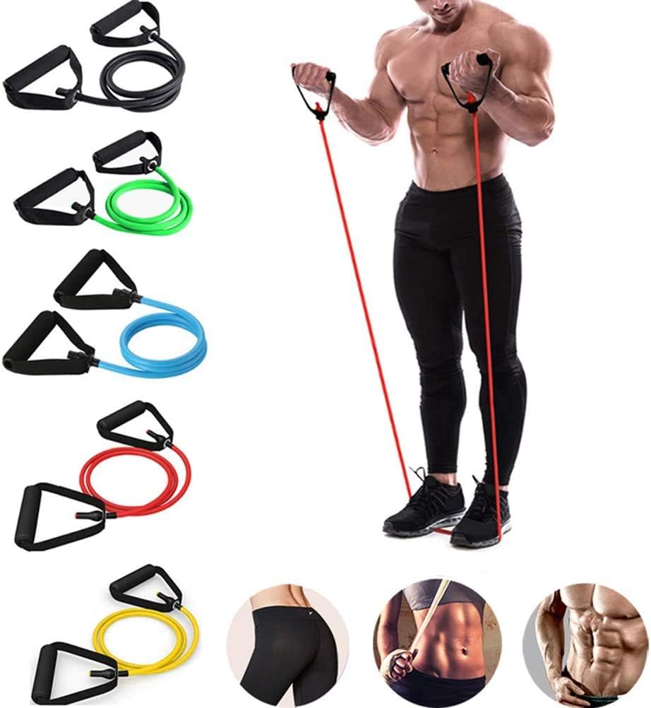 Diaclara Single Resistance Bands, Workout Bands - Includes Single Exercise Band, Cushioned Handles for Resistance Training, Physical Therapy, Home Workouts