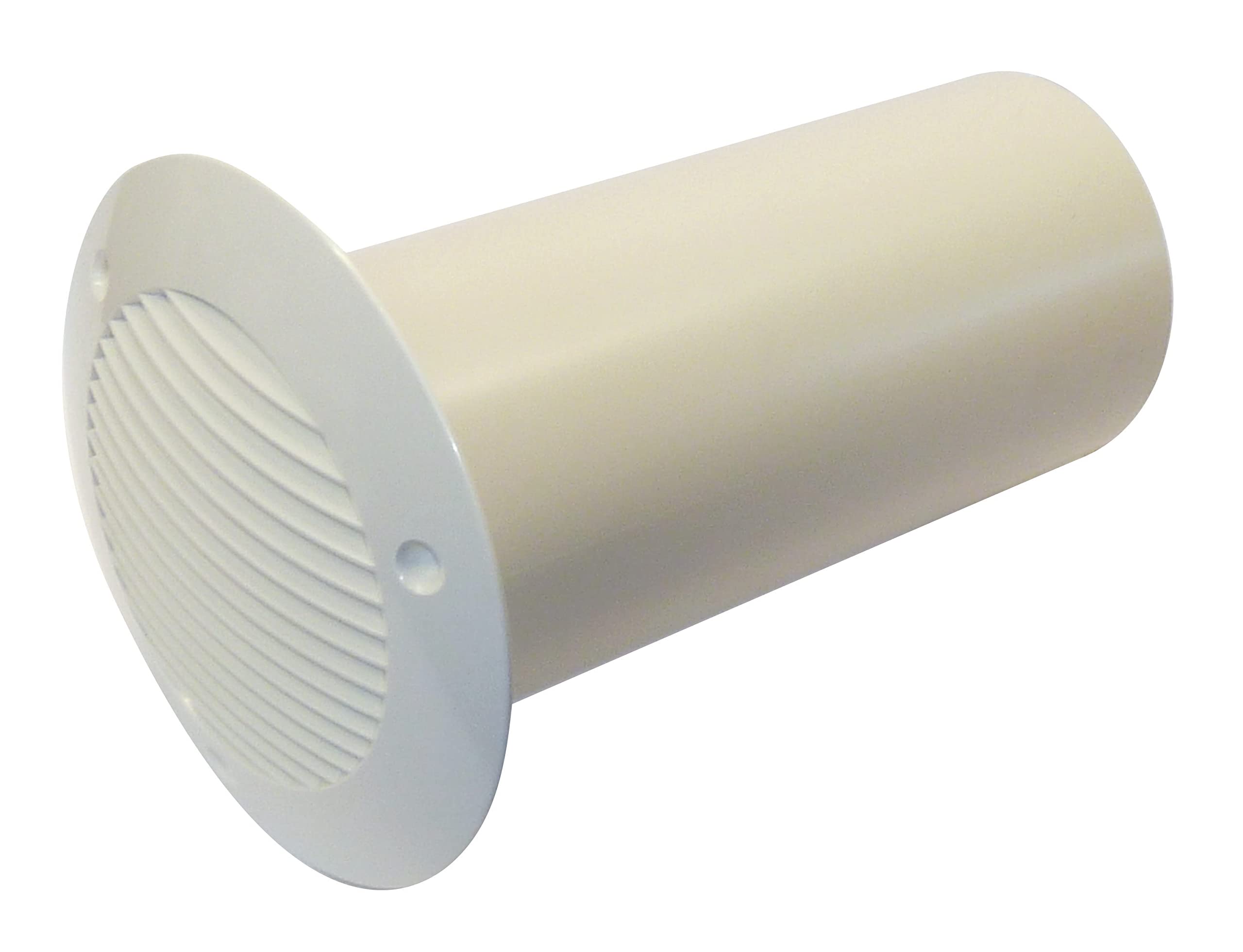 Airflow Cavity Wall Ducting Kit – 150mm Diameter x 350mm Length Rigid Plastic Duct with White Grille & Screws – Airtight, Easy to Install