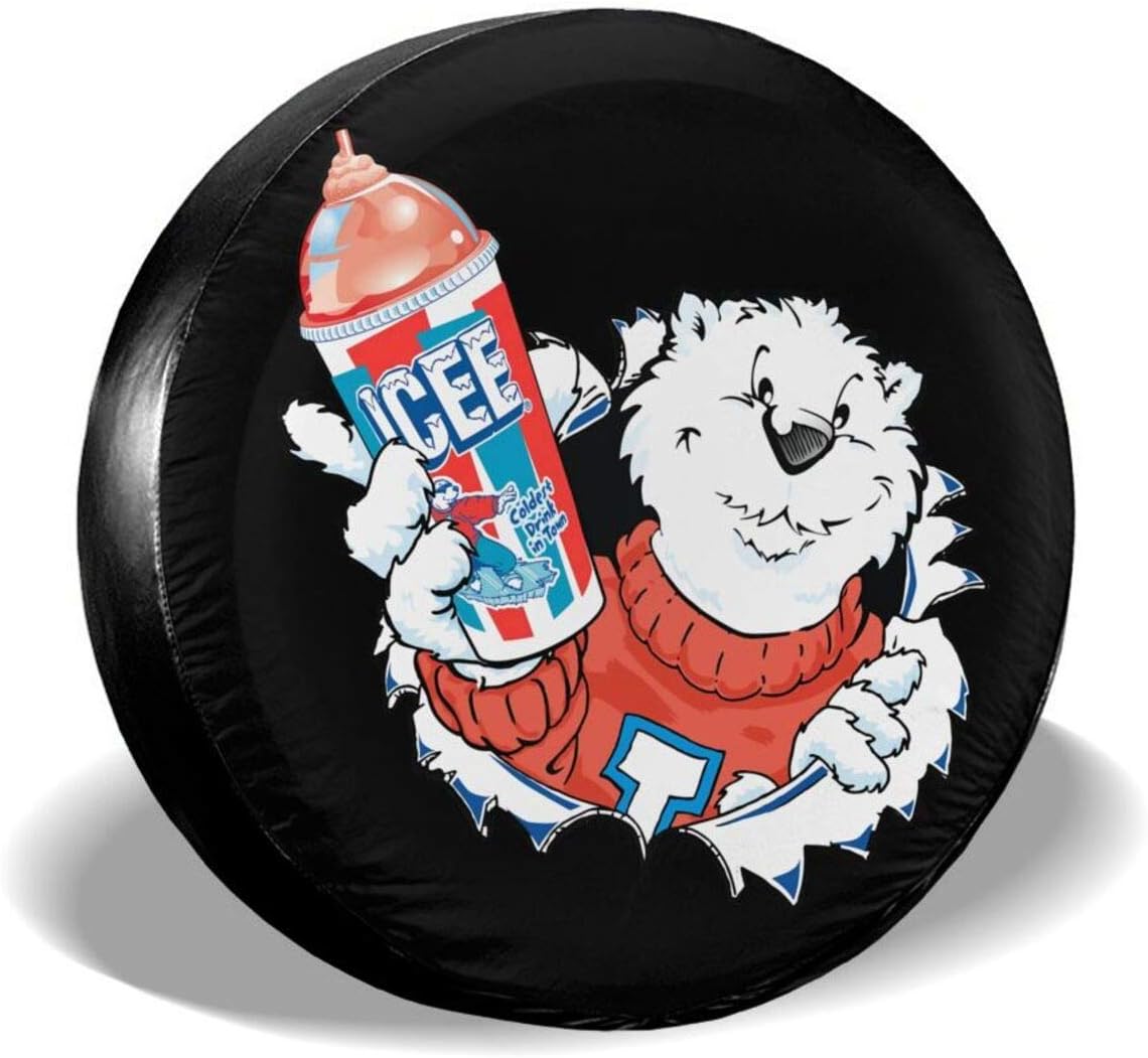 VicRomanko ICEE PolarBear Tire Covers Waterproof DustProof Tire Covers Wheel Cover