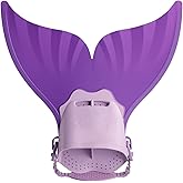 Mskseciy Mermaid Monofin Adjustable Swim Fins for Girls Mermaid Tail Swimsuits