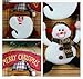 Alonea Christmas Wreath Christmas Snowman Hang The door Party Door Decor (Color Random)