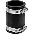 thumbnail image 2 of Flexible PVC Pipe Coupling 2 Inch - Rubber Connector With Stainless Steel Clamps 2 of 14
