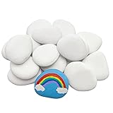 lifetop 24PCS White Painting Rocks, 2"-3" DIY Rocks