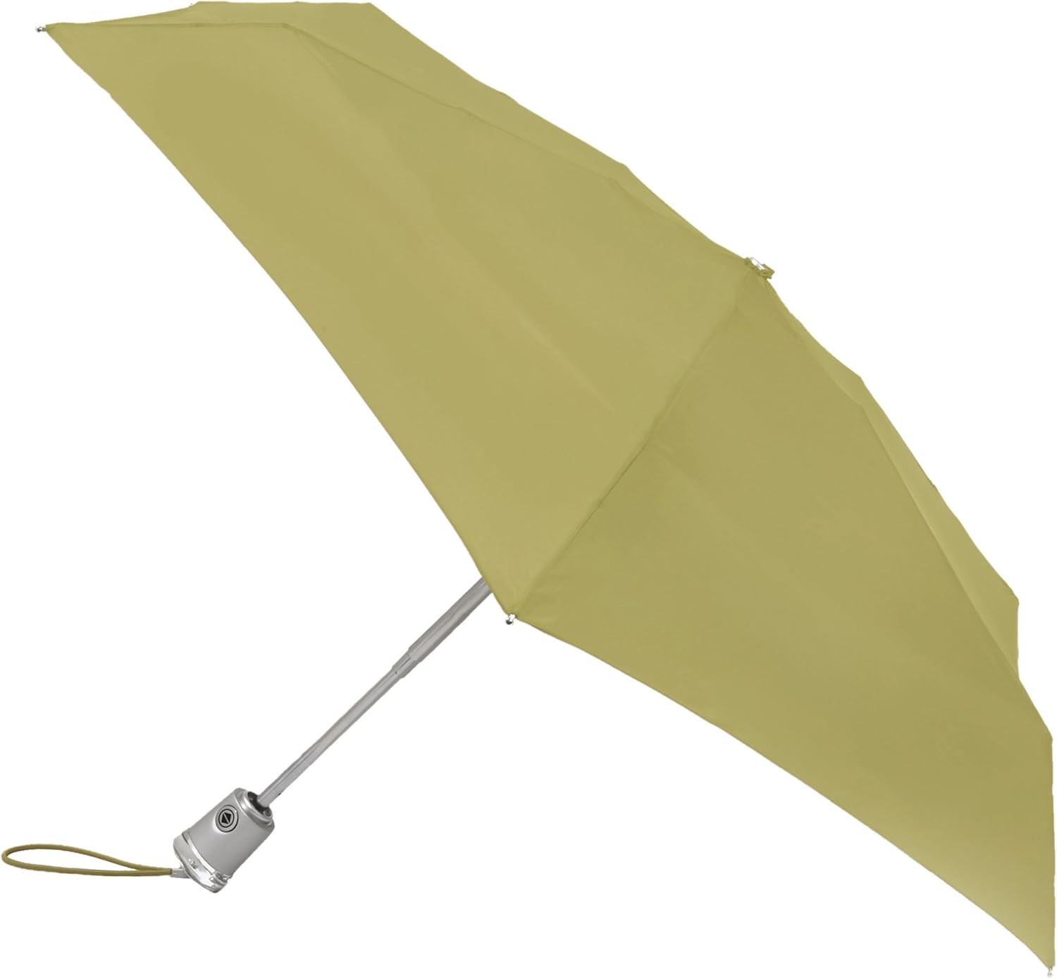 totes Flat Auto Open Auto Close Umbrella, Green, One Size Umbrellas