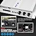 Pyle Home Marine Car Amplifier - 2-Channel Bridgeable Compact 200 Watt RMS 4 OHM Full Range Monoblock Stereo & Waterproof - Wireless Bluetooth Receiver Audio Speaker w/LCD Digital Screen (PFMRA350BW)