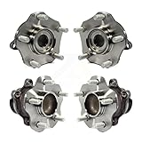 Front Rear Wheel Bearing & Hub Assembly Kit For