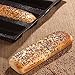 FETESUR Silicone Perforated Baking Forms Sandwich Mold French Baguette Bread Pan Food Mat 5 Loaf Non-Stick Baking Liners