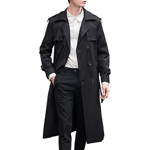 ジャケット・アウター lawgy/2way neck front double point coat Amazon.com: ZWRXW Women's Trench Coat Notch Lapel Double