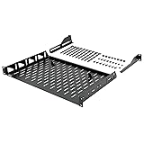 Tecmojo 1U Rack Shelf,19 inch Rack Shelf 12 inch