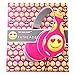 Emoji Folding Fatheads Stereo Headphones Smiley Face Heart Eyes Pink