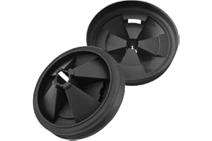 YIHZHONG 2Pcs Garbage Disposal Splash Guard 3 3/8 Inches 2 Pack Quiet Garbage Disposal Upgraded EPDM Rubber Drain Insert Replacement for InSinErator Evolution Series, Removable Garbage Disposal Parts