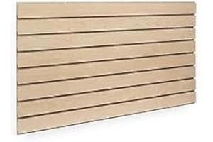 ONLY GARMENT RACKS Maple Slatwall Panels 24"H x 48"L (Set of 2 Panels)