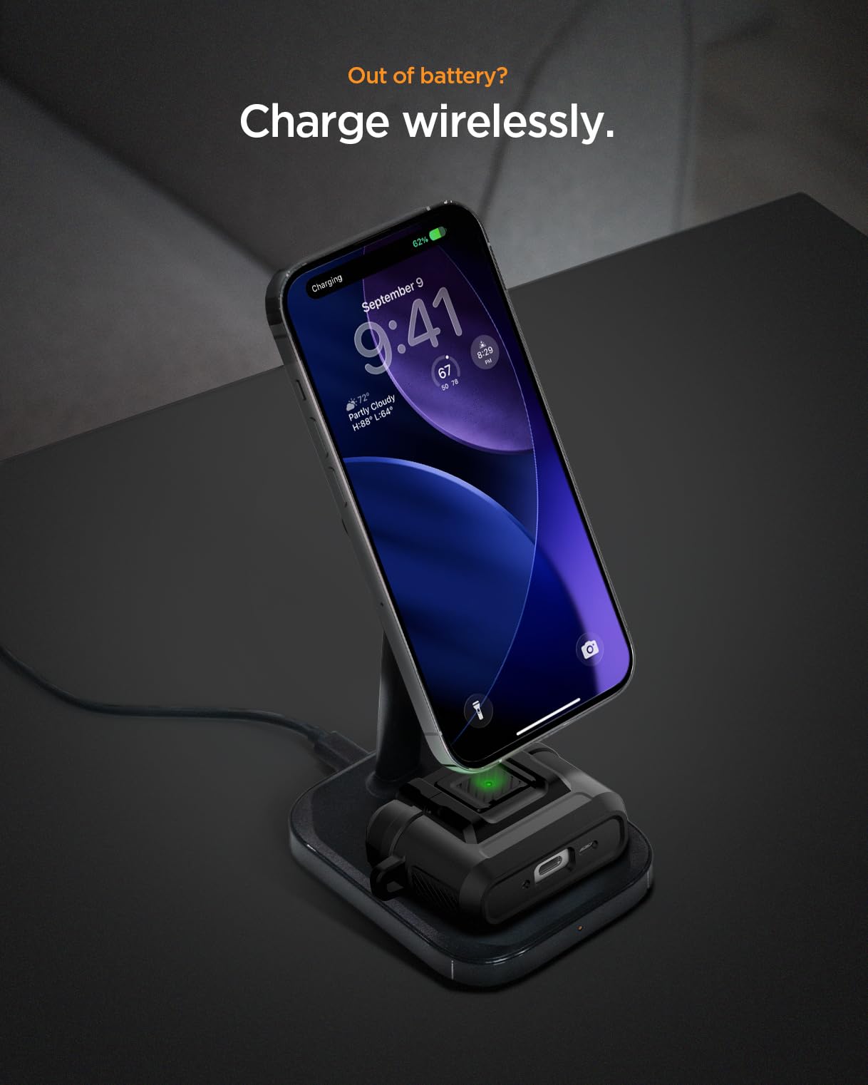 Spigen for AirPods Pro 3 Case, Lock Fit Compatible with AirPods Pro 3rd Generation Case (2025), One Touch Open with Secure Locking Clip - Matte Black