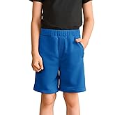 Haloumoning Boys Shorts Kids Casual Elastic Waist Summer Basketball Shorts with Pockets 5-14 Years