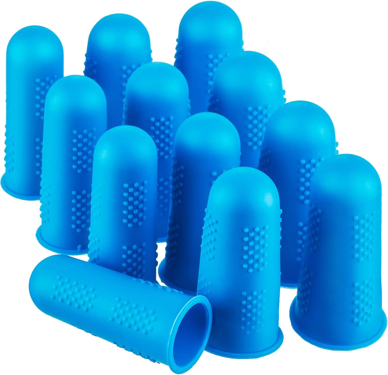 Frienda 12 Pieces Hot Glue Gun Finger Caps Silicone Finger