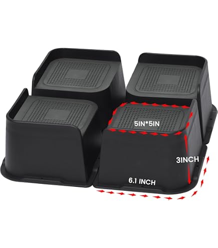 Target Lufia Bed Furniture Risers, 6 Inch Heavy Duty Bed Lifts Risers ...