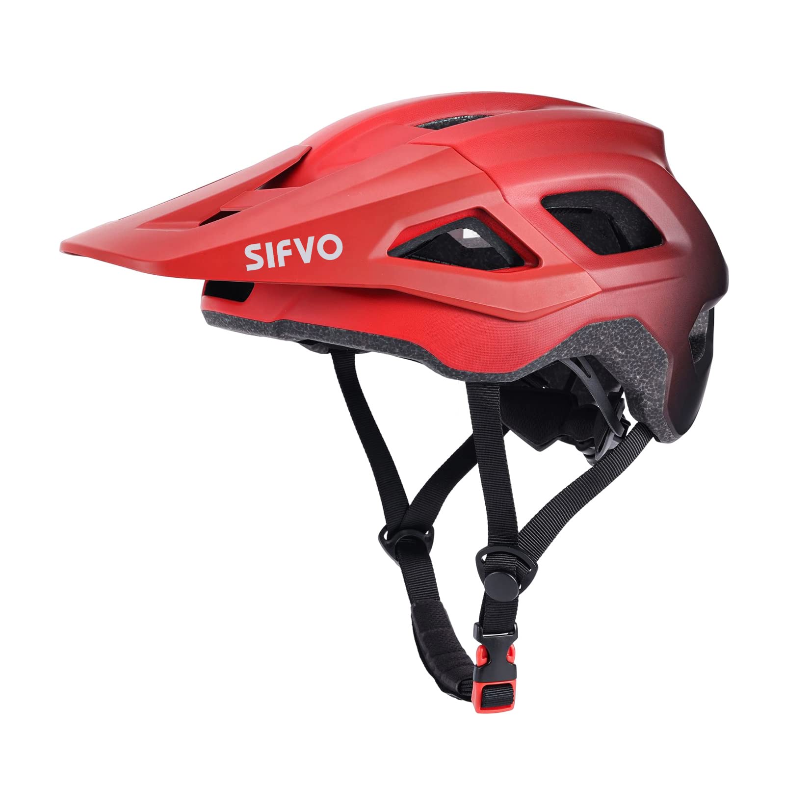 Mountain Bike Helmet with Detachable Visor, SIFVO Bike Helmet for Men and Women MTB Helmet, Adjustable Adult Bike Helmet, 57-59cm