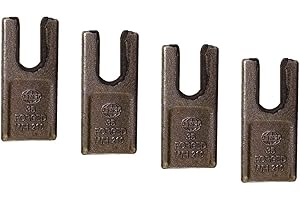 Digger Supply 4-Pack 133835 Auger Teeth - Steel, Hex Shank, Spiral Flute, For Soil, Masonry & Concrete