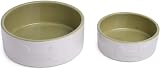 Petface Ceramic Dog Bowl Bone Design Cream Green 15 cm Pack 1 view 4