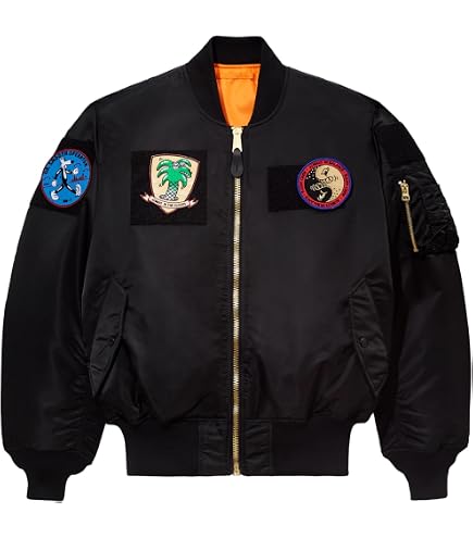 Amazon.com: Alpha Industries Men's MA-1 Flight Jacket - Black