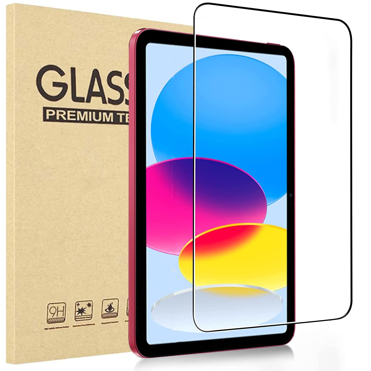 YMXuan Screen Protector for iPad (A16) 11th Generation (2025, 11 inch)/ 10th Generation (2022, 10.9 inch) 9H Hardness Tempered Glass Film [Scratch-Resistant & Anti Fingerprint] [Easy Installation]