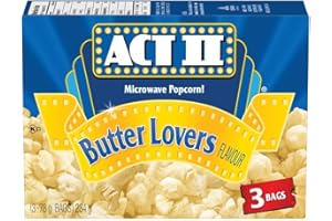 Act II Microwave Gourmet Popcorn - Butter Lovers (234g (3 X 78g), 1 count)